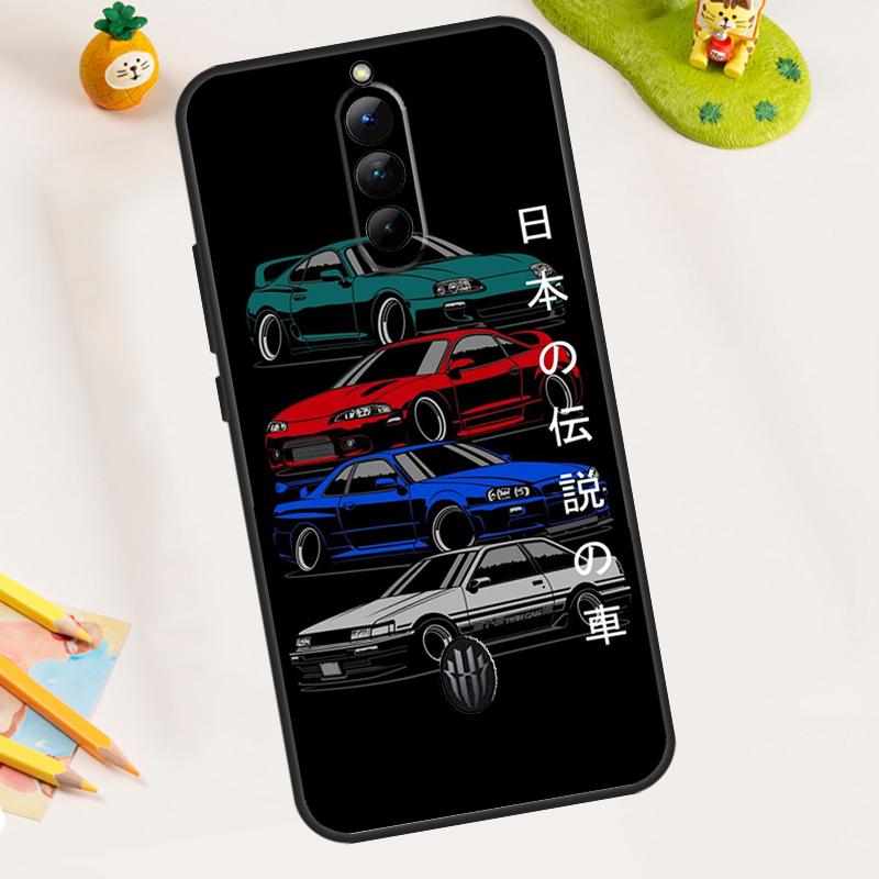 

JDM Legend Drift Car Phone Case For ZTE Nubia Red Magic 8 8S 9 Pro Plus 5G 5S 6R Redmagic 6 7 6S 7S Pro Cover Red Magic 6s Pro