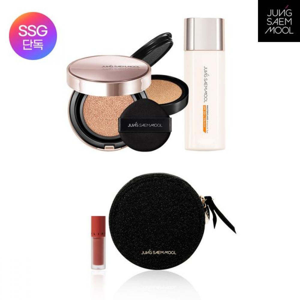 Jungsaemmool Ampoule Set + Black Round Pouch + Blush BluRR Mini + MasteRclass R N0 cream