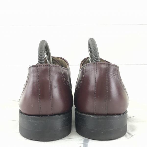 Pre-90er Vintage / ISECD Stahlkappe Leder Wingtip Sicherheitsschuhe Burgunder /9EE / 27.0cm/ Bilt-Rite Sohle(GEBRAUCHT)