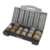 Karl Jitsuki Coin CaseSlim Made Japan Change Portable Half Size Only Shatterproof Gray CX-002-D