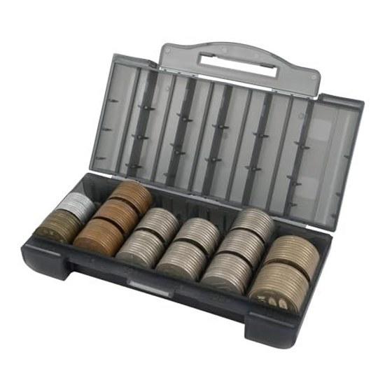 Karl Jitsuki Coin CaseSlim Made Japan Change Portable Half Size Only Shatterproof Gray CX-002-D