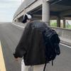 Men's Suede Fleece Retro Windbreaker: Spring/Autumn, Black, Wear-Resistant, Trendy Rogue Brand Jacket