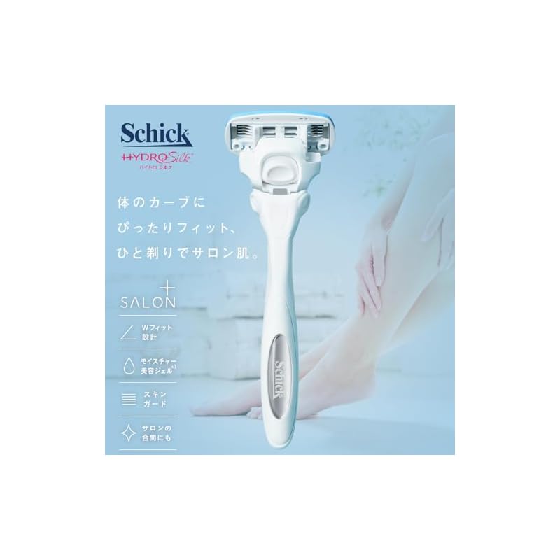 Schick Hydro Silk Salon Plus Replacement Blades (3-pack) with Skin Guard, Women's Razor, White
