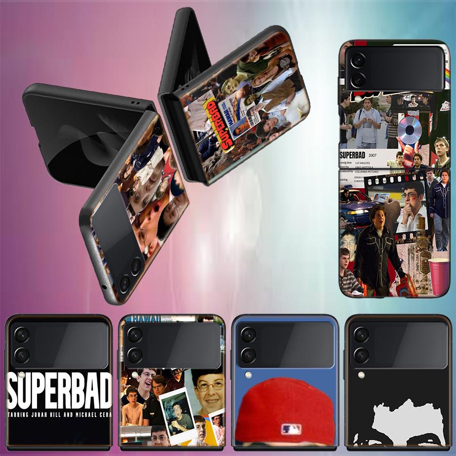 Mclovin SuperbadZ Phone Case For Samsung Z Flip 6 7 5G Galaxy Z Flip 5 4 3 5G Cases Shockproof Hard Cover TPU