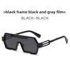 Cyberpunk Square Sunglasses With Metal Frame Uv400 For Cycling And Travel
