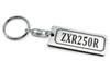 ZXR250R Double Ring Acrylic Original Keychain for Exterior Custom and Accessories A-789-2 Silver/Black Muffler, Handlebars, Parts, Mirrors, Parts,