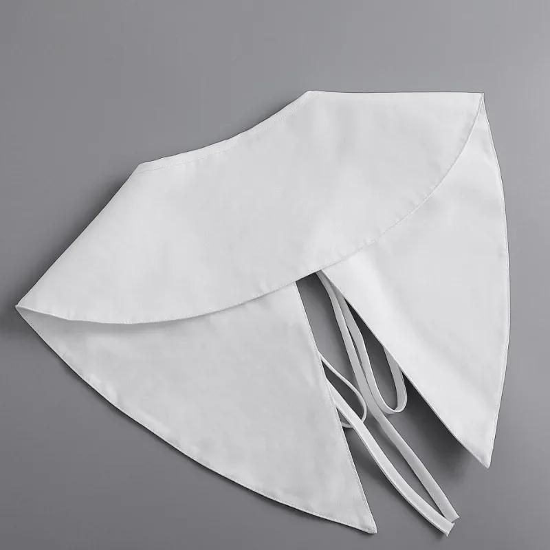 Solid Color Big Pointed Fake Collar Female Shoulder Wraps Shirt Detachable Collar Small Shawl Clothing False Collar Small Cape