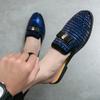Men Half Slipper Shoes for Men Rhinestone Luxury Loafers Man Male Fashion Casual Shoes Mules