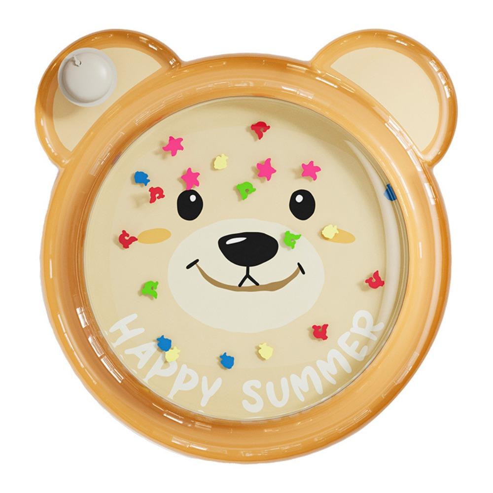 

Cartoon Children s Inflatable Pat PVC Baby Water Mat Inflatable Patting Pad Summer 80cm-bear