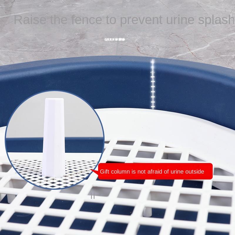 Detachable Large Pet Dog Toilet With Column Dog Pee Fence Training Toilet Anti-Splash Pets Wc Toilet Cleaning Potty Puppy Tray