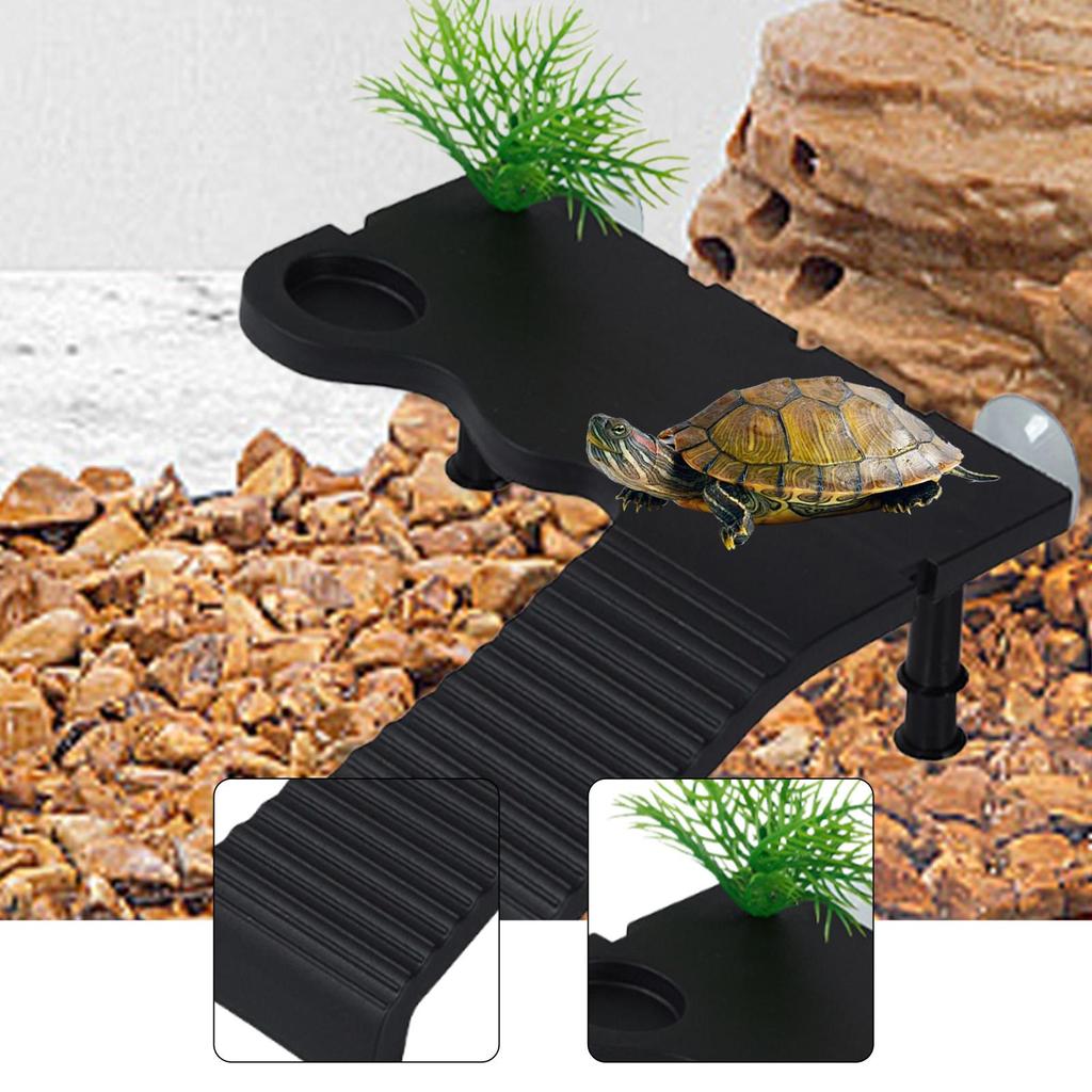 Aquarium Float Decoration with Climbing Ladder Resting Habitat Support Turtle Accessories for Turtle House
