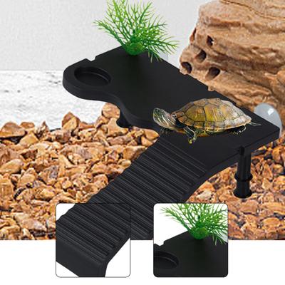 Aquarium Float Decoration with Climbing Ladder Resting Habitat Support Turtle Accessories for Turtle House