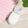 Household Ultrasonic Rechargeable Silicone U Shaped Electric Toothbrush Teeth Whitening Brush(White