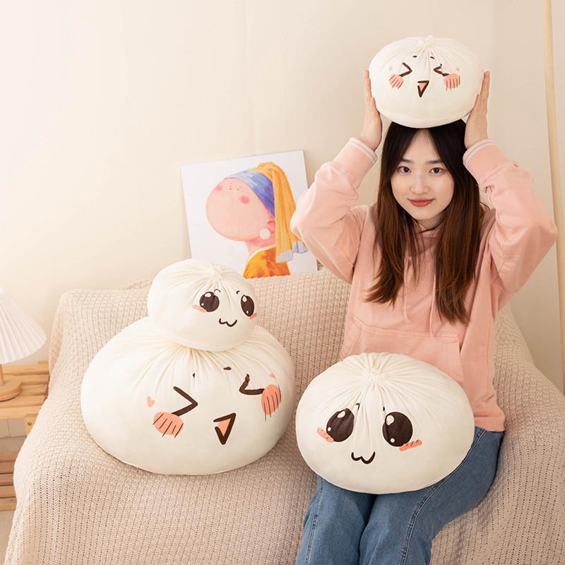 Knödel Baozi Plüschtier Für Kinder Weiche gefüllte Puppe Dekokissen Geschenk