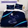 Tottenham Hotspur FC Pattern Bedding,Quilt Set Quilt Cover Pillowcase Home Birthday Gift(1 * duvet cover + 2 * pillowcase, without core)_lx