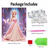 Disney Princess Pearl Painting Kit Handmade DIY Home Decoration Painting Elegant Dress Butterfly Motif Wall Art Craft Supplies