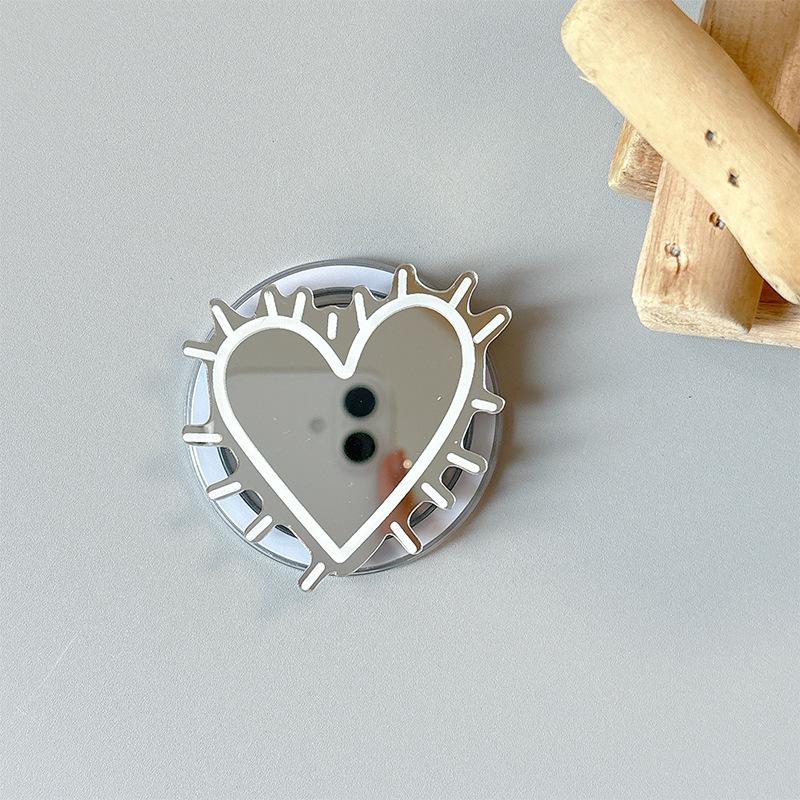 

Internet Celebrity Line Love Thorns Decoration Mobile Phone Airbag Bracket Mirror Sticker Magnetic Magsafe Telescopic