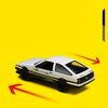 1:37 Scale for TOYOTA AE86 H2 New Energy Car White Alloy Car Model Simulation Static Collection Ornaments Children's Toys Christmas New Year Gifts