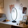 1 piece elliptical-shaped desk lamp with LED USB plug for bedroom decoration and lighting