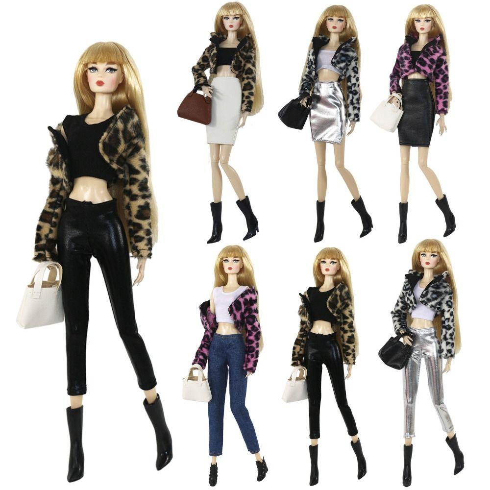 

Multistyles Doll Clothes PU Leather Overcoat Skirt For 11.5 Inch 30cm Dolls/for 1/6 Bjd Dolls 6