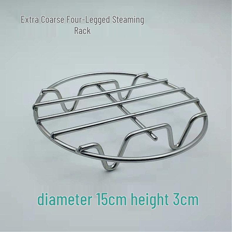 Stainless Steel Mini Steaming Rack & Heat Insulation Pad for Electric Pots
