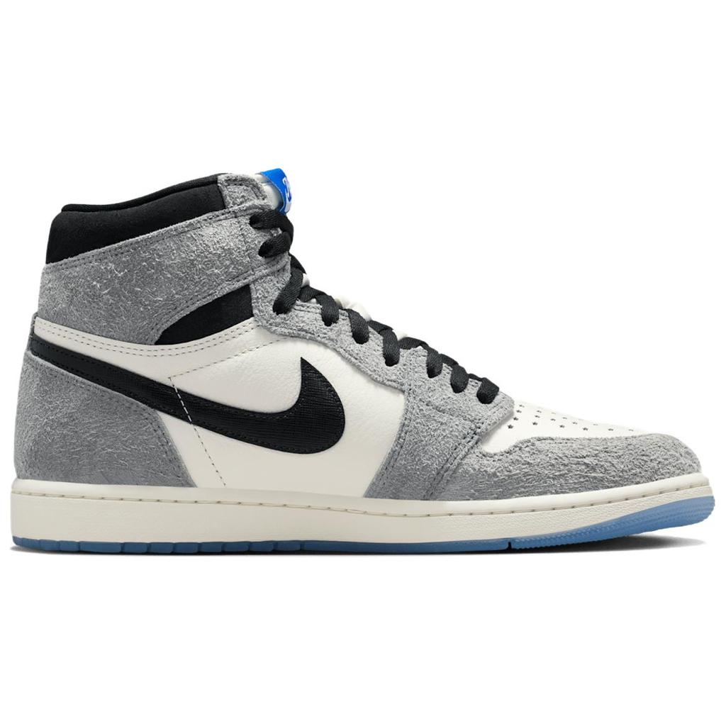 Jordan Air Jordan 1 High Top Vintage Basketball Shoes Men's Gray White DZ5485-003