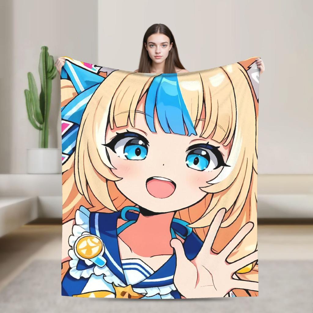 Sameko Saba Blanket Super Soft Street Trend Plush Throw Blanket For Couch Bed Travel Office Flannel Bedspread Bed Cover