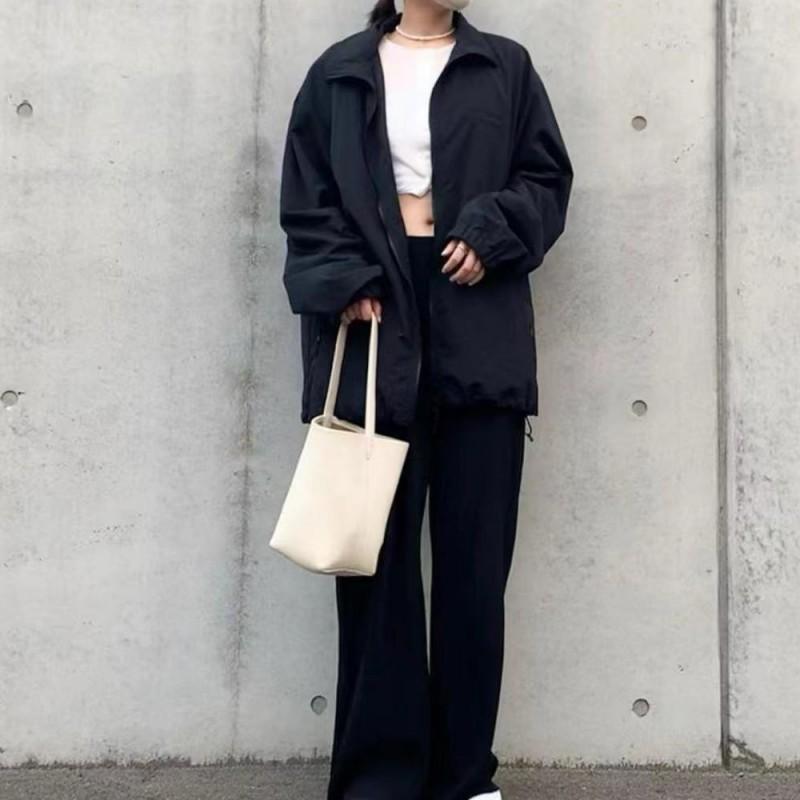 Minimalistische Weiche Leder Beuteltasche Große Kapazität Schultertasche Tägliches Tragen in Weiß Beige Braun Grau Schwarz