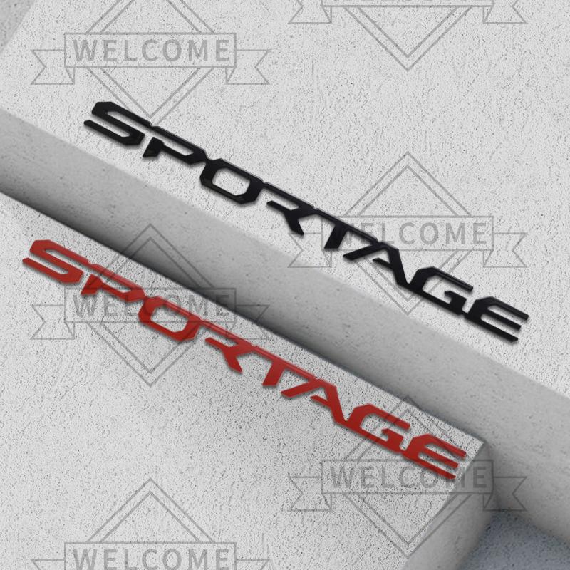 AANC1 Adesivi Auto 3D Per KIA Sportage Ibrido HEV GT Line LX EX SX Emblema Lettere Carrozzeria Auto Patch Bagagliaio Decorazione Accessori