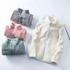 Women's Winter 2026 Long Sleeve Stand Collar Coral Fleece Cardigan Jacket - Lazy Style Lambswool Coat