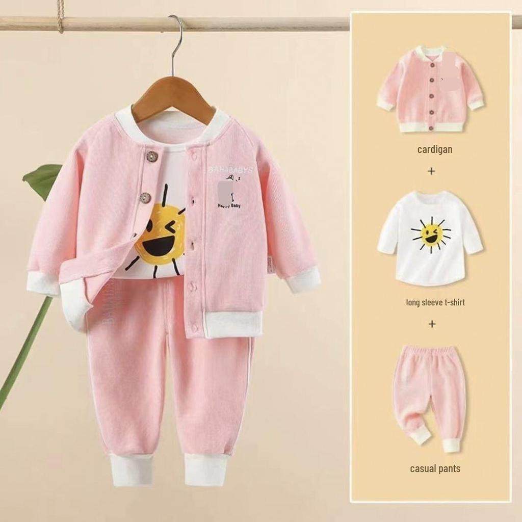 Spring & Autumn Baby Cardigan Set - Newborn & Boy Outerwear for Spring & Autumn