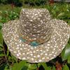 Leather Western Cowboy Hat Men'S Gentleman Godfather Hat Pu Material Panama Cowboy Hat Jazz Hat  Sombrero Para Hombres