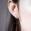 [ARTEMISKINGS] North Star Stud Earrings ak-ake0091 Silver Accessory Men's Women's Brand Jewelry Silver Stud Earrings Stud Earrings Silver 925