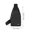 Large Capacity Men Crossbody Bag Waterproof Chest Pack Running Phone Bag  Outdoor Sports