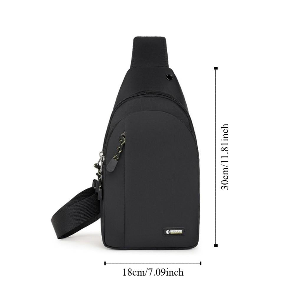 Large Capacity Men Crossbody Bag Waterproof Chest Pack Running Phone Bag  Outdoor Sports