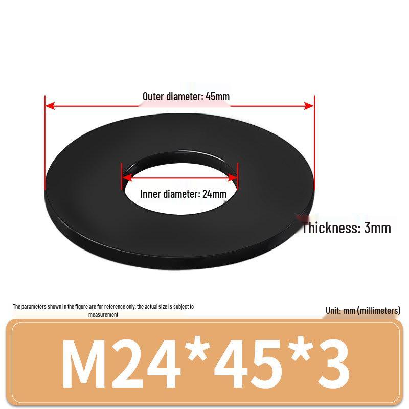 Rondella Piana Isolante in Gomma Nylon Plastica Ultra-Sottile, M3-M24