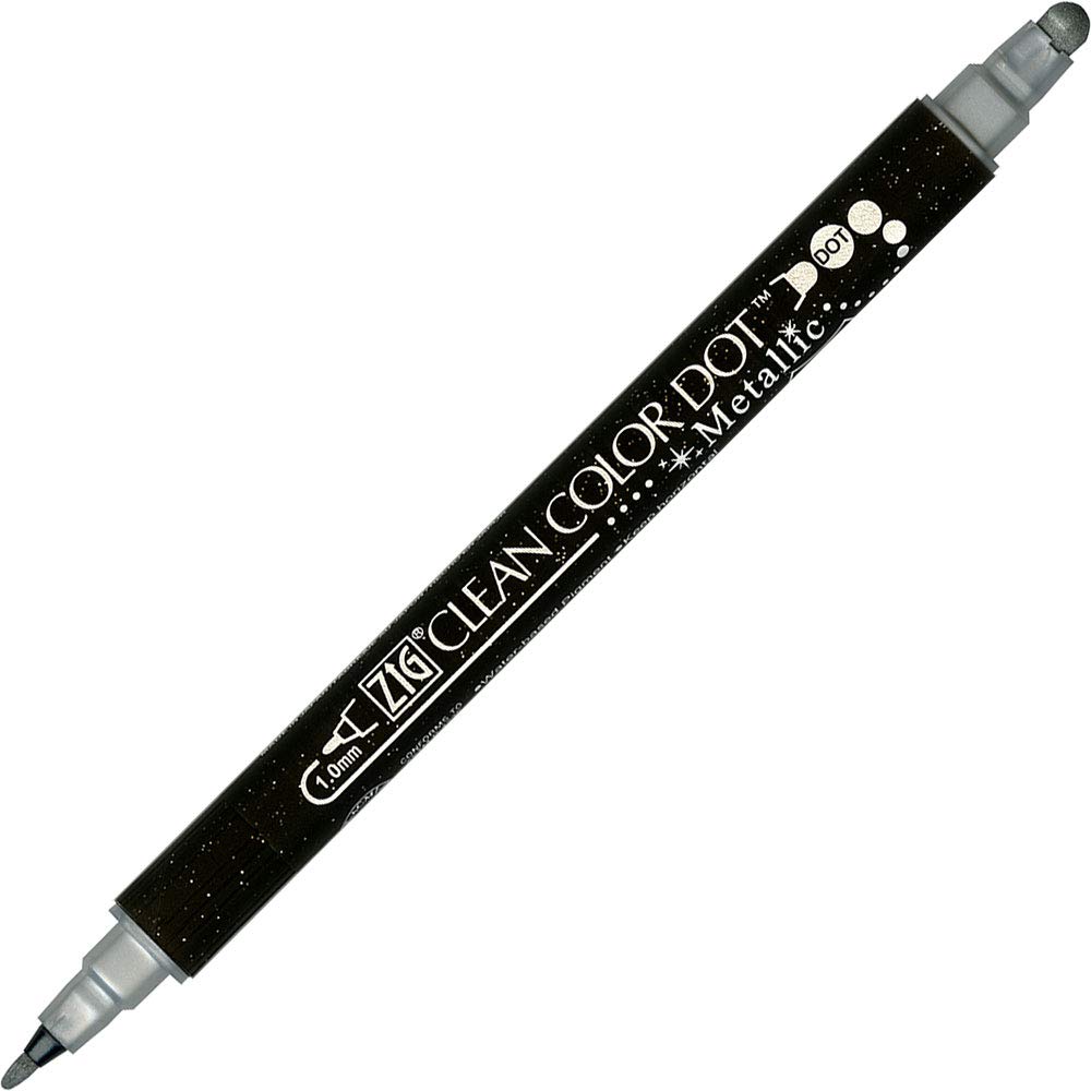 Kuretake ZIG Clean Color Dot Metallic 6-Color Water-Based Pen Set TC-8100/6V