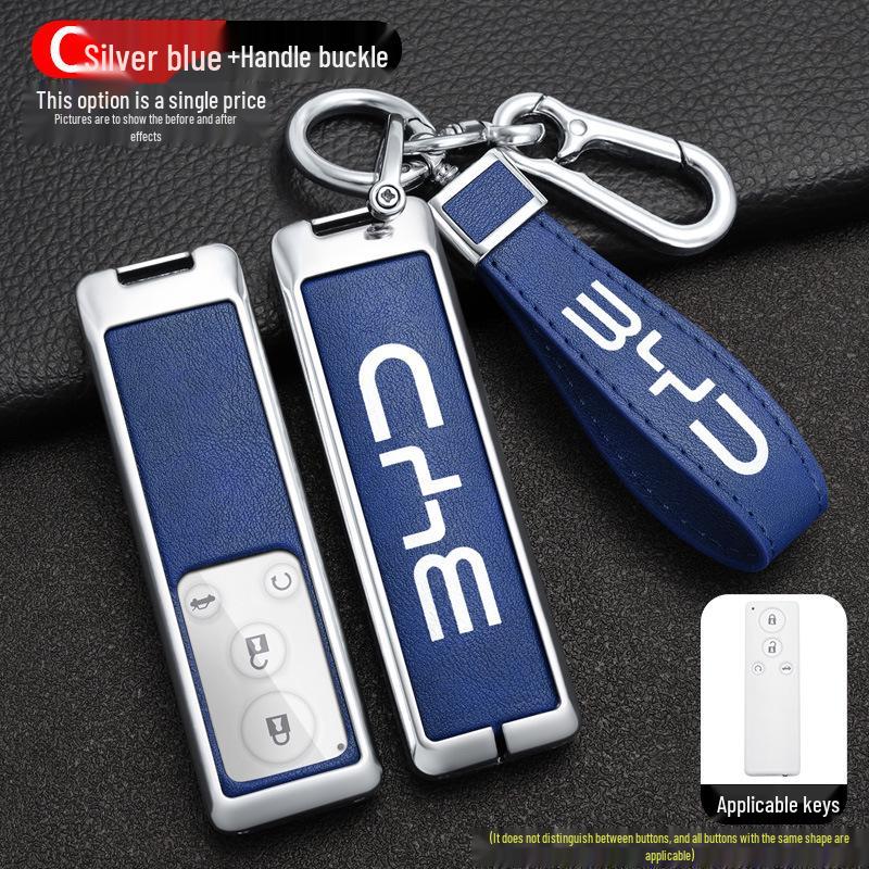 Compatible BYD G5 Car Key Case Cover (2016-2018 Models), High-End Suri Metal Shell.