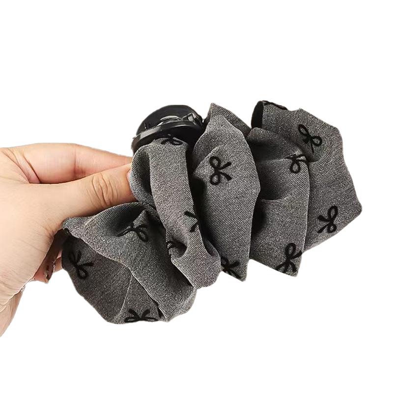 Französische Retro-Bubble-Schleife Krallenclip Damen Hai-Haarspange Haaraccessoires