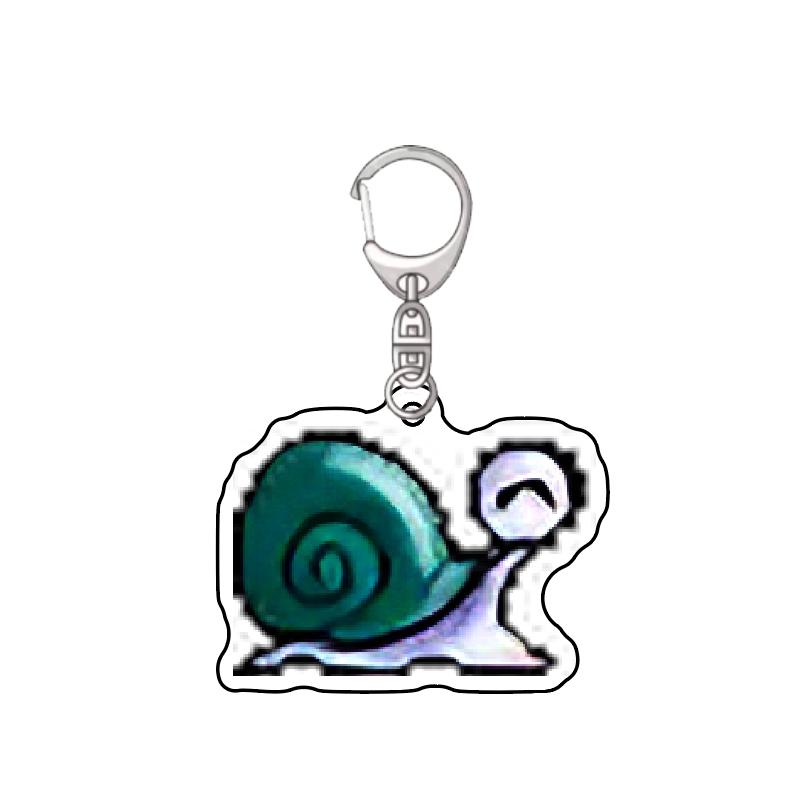 Harajuku MapleStory Kawaii E Hot Game Fans Souvenir Blue Snail Mushroom Bat Keychain