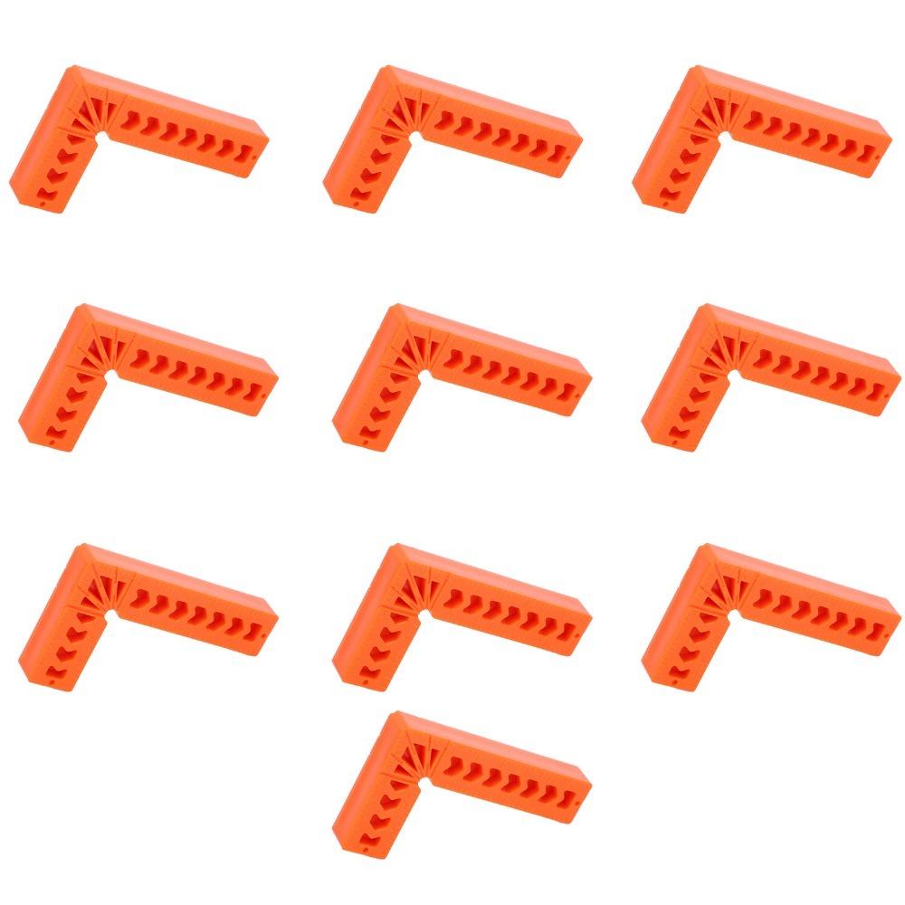 10pcs 3in Size 90° Right Angle Ruler Engineering Plastics Carpentry Tools  DIY Hobbyists
