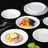 Multiple Sizes Main Dinner Plate Eco Friendly Imitation Porcelain Picnic Fruit Snack Dessert Plates Bone Dishes  Kitchen Dishes
