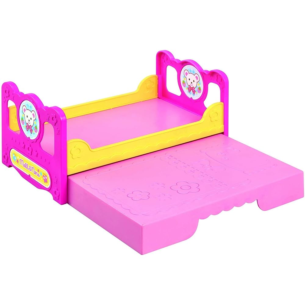 Meruchan Doll Care Parts Bed with Storage for Sleepover Playtime Accessories