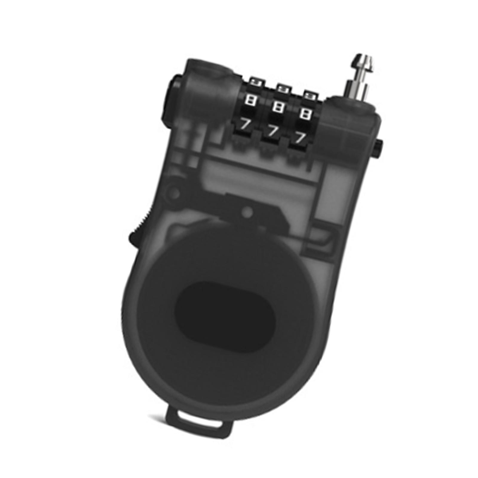 

Мотоциклетные шлемы Комбинированный пароль Замок с тросом Замок с тросом для велосипедных шлемов Рюкзаки Безопасность багажа чёрный