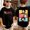 New One Piece Japanese Anime Printed Men's T-Shirt Roronoa Zoro Boy Children's Harajuku Short Sleeve Kids Luffy T-shirt Clothing