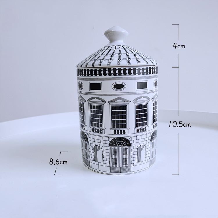 Figure Lips Ceramic Storage Jar Cotton Swab Box Jewelry Storage Jar Vintage Art Decorate Scented Candle Cup Home Decorations