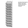 10 Tier Clear Over the Door Shoe Organizer 10 Large Deep Pockets Fit 20