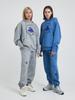 SAYYEON Wave Logo Sweatpants Blue