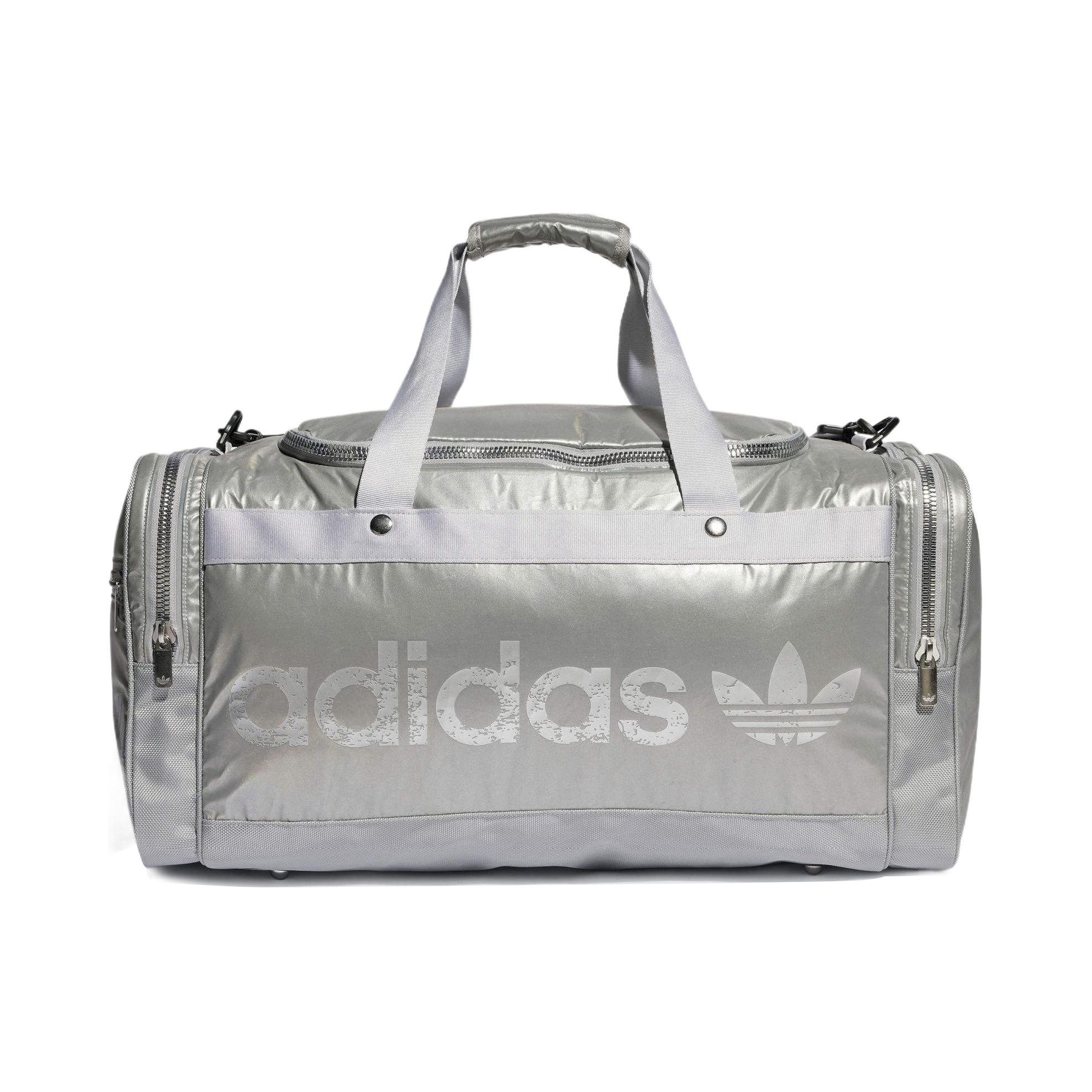 

Adidas Originals Модная спортивная сумка-тоут большой вместимости 56 л из полиэстера Дорожная сумка Сумка для спортзала Унисекс Сумки Серый IU0172 Gray