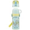 Skater Children's Water Bottle, 2-Way, 420ml (Direct Drinking) or 350ml (Cup Drinking), Minion Design 23, for Boys and Girls, Small Capacity, Stainles